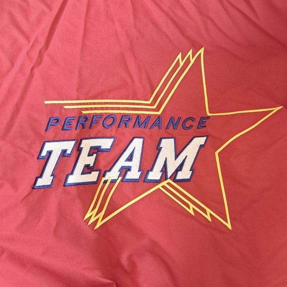 Rare Vintage Macy’s Thanksgiving Day Parade Varsity Bomber Jacket Red Nylon - Picture 9 of 15